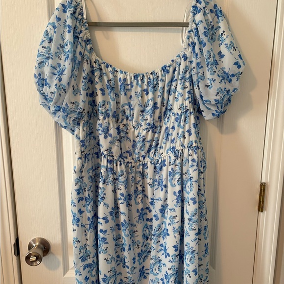 Simply Southern Blue Floral Dress - Picture 2 of 3